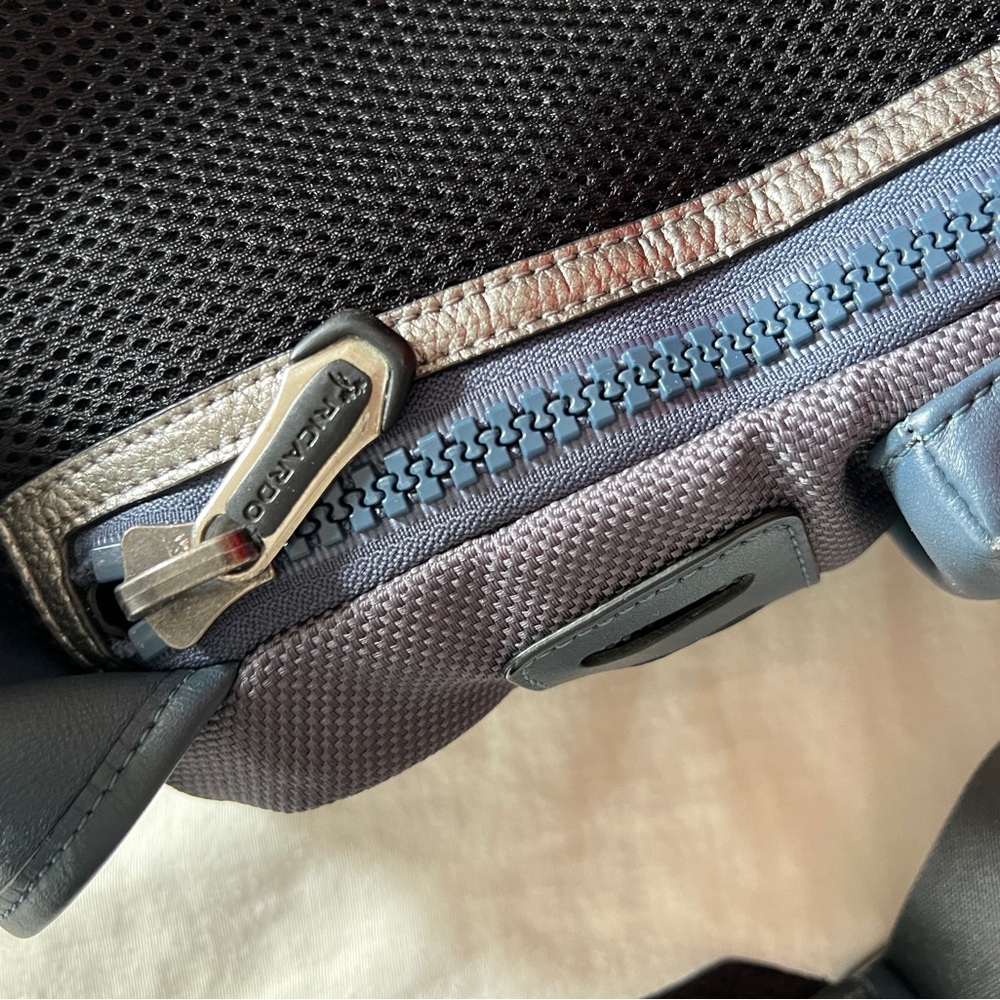 Coach Blue and Black TERRAIN TREK Leather Backpack - Picture 10 of 11